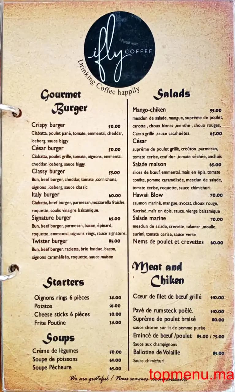 مطعم ifly coffee قائمة الطعام page 7 ifly coffee قائمة الطعام page 7
