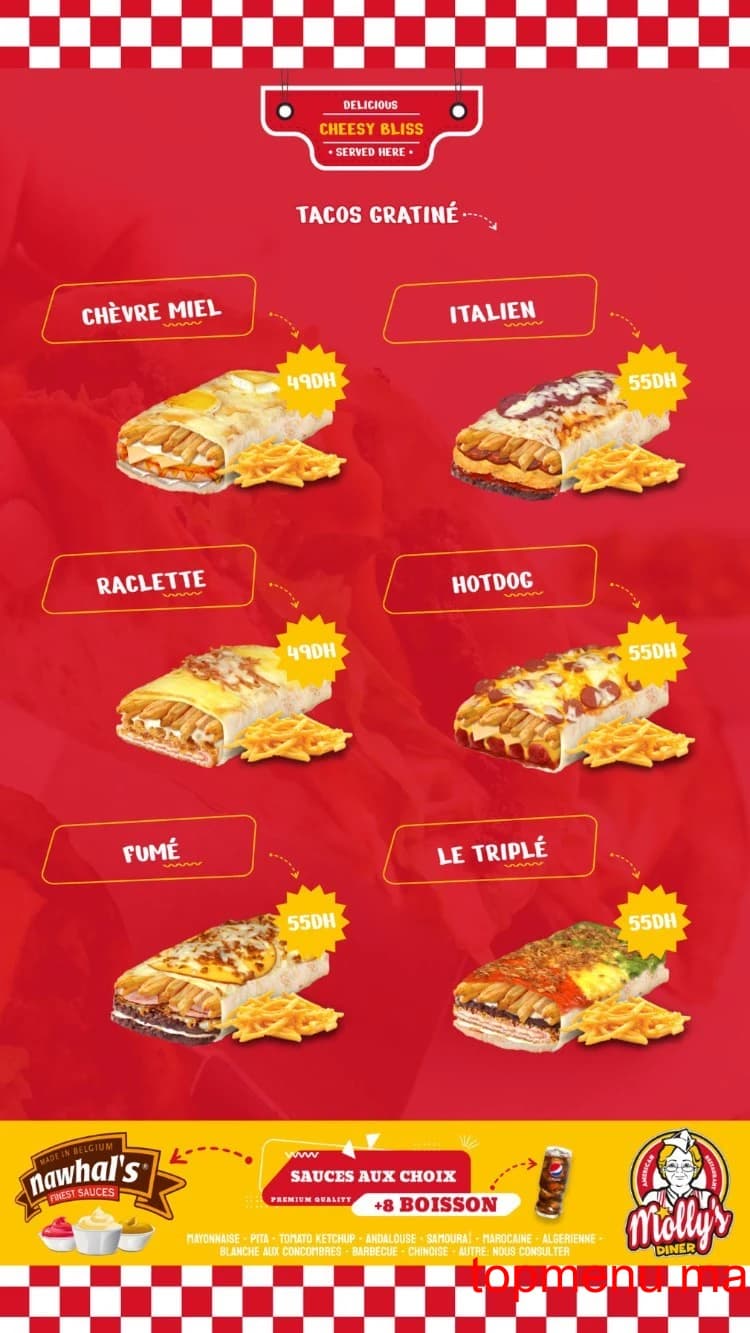Restaurant Molly’s Diner menu page 4 Molly’s Diner menu page 4