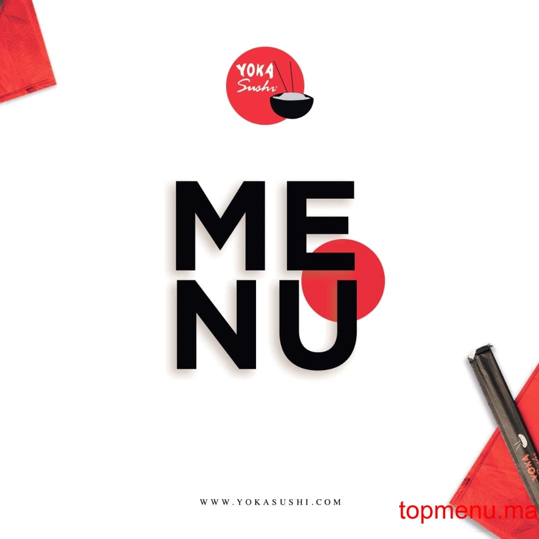 مطعم YOKA SUSHI قائمة الطعام page 1 YOKA SUSHI قائمة الطعام page 1