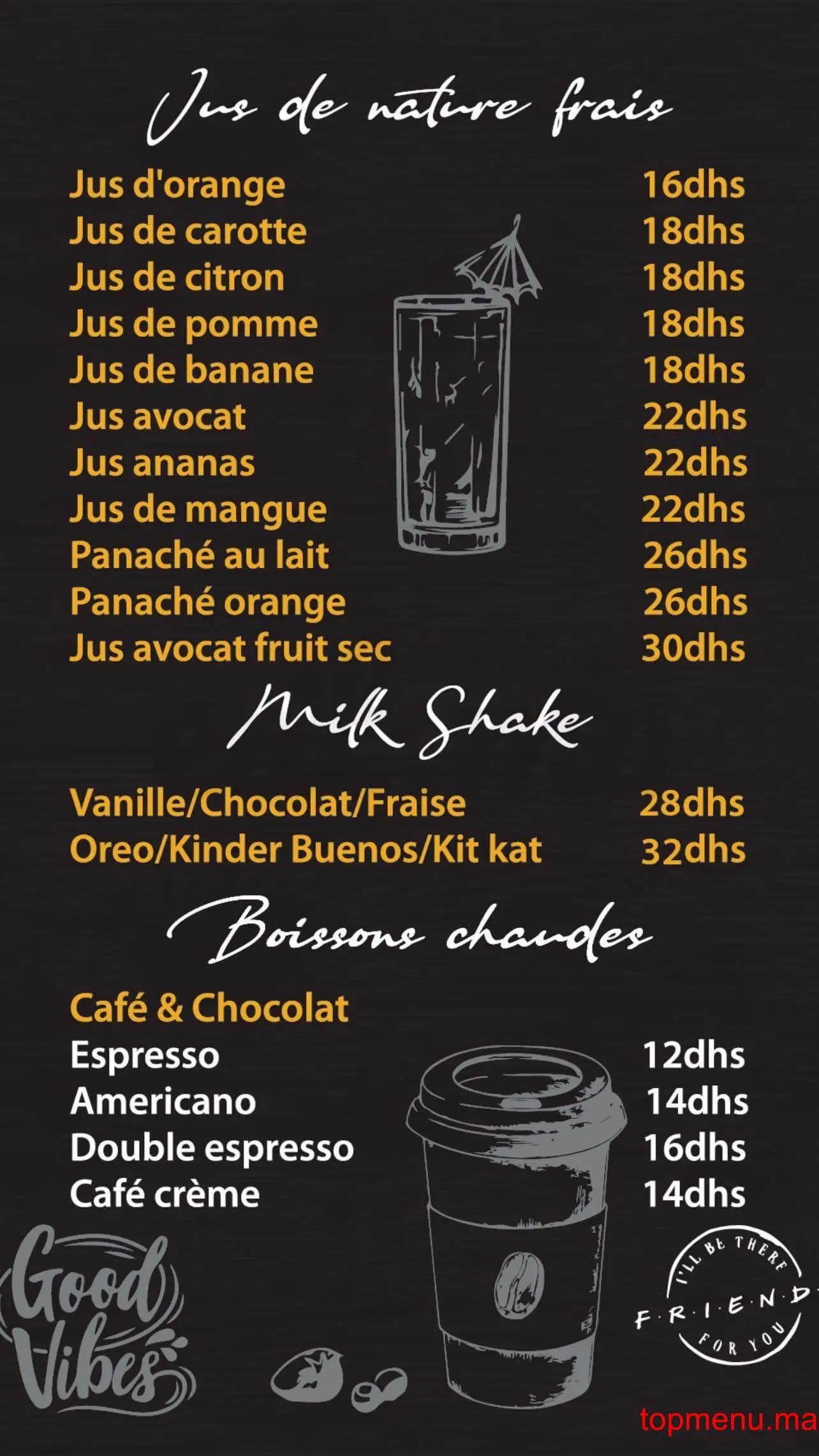 Restaurant Friends kenitra menu page 10 Friends kenitra menu page 10
