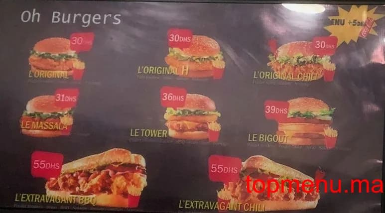 Restaurant Oh Chicken menu page 4 Oh Chicken menu page 4