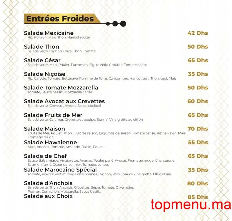 Restaurant B&B Park menu page 1 B&B Park menu page 1