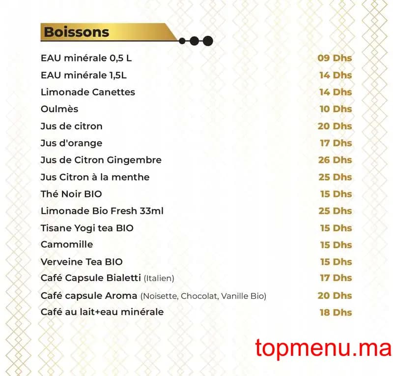 Restaurant B&B Park menu page 2 B&B Park menu page 2