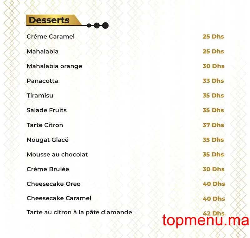 Restaurant B&B Park menu page 3 B&B Park menu page 3