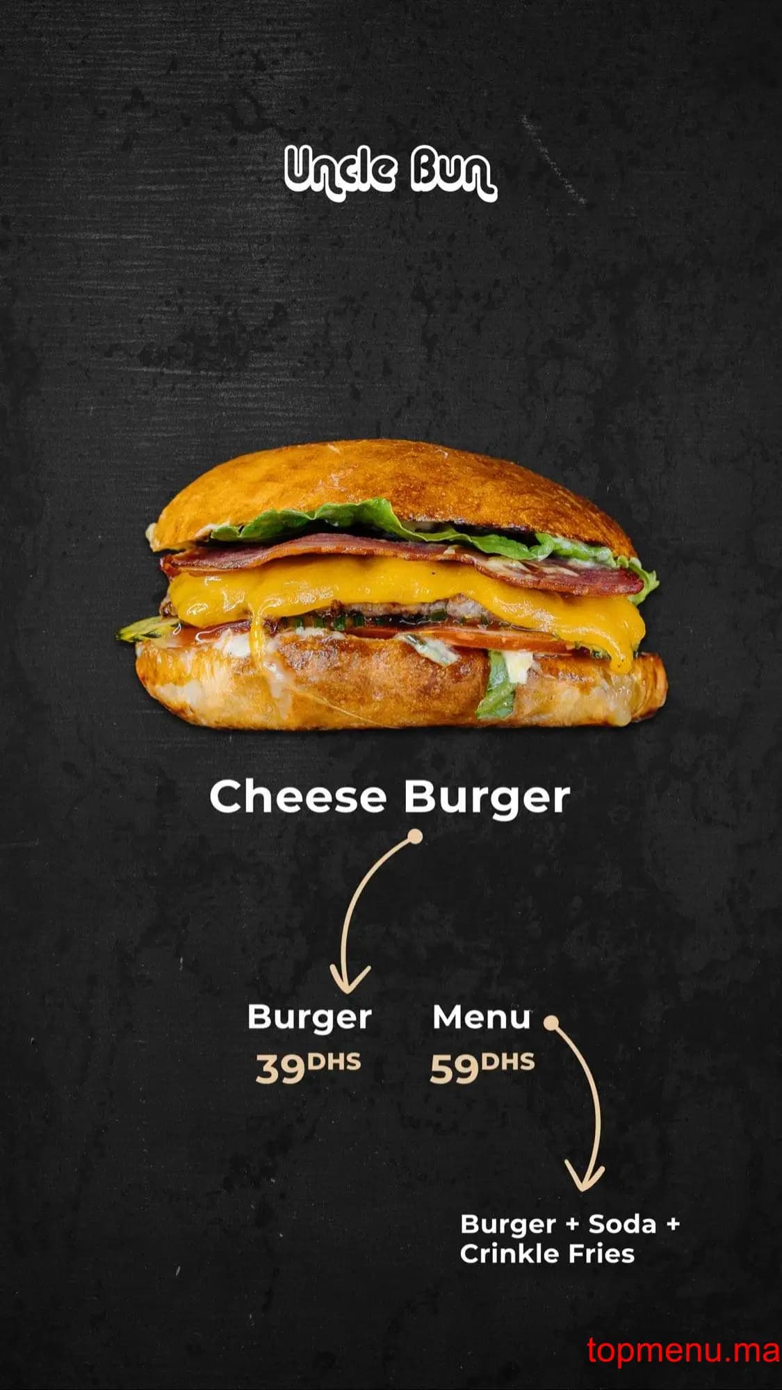 Restaurant Uncle bun Maroc menu page 1 Uncle bun Maroc menu page 1