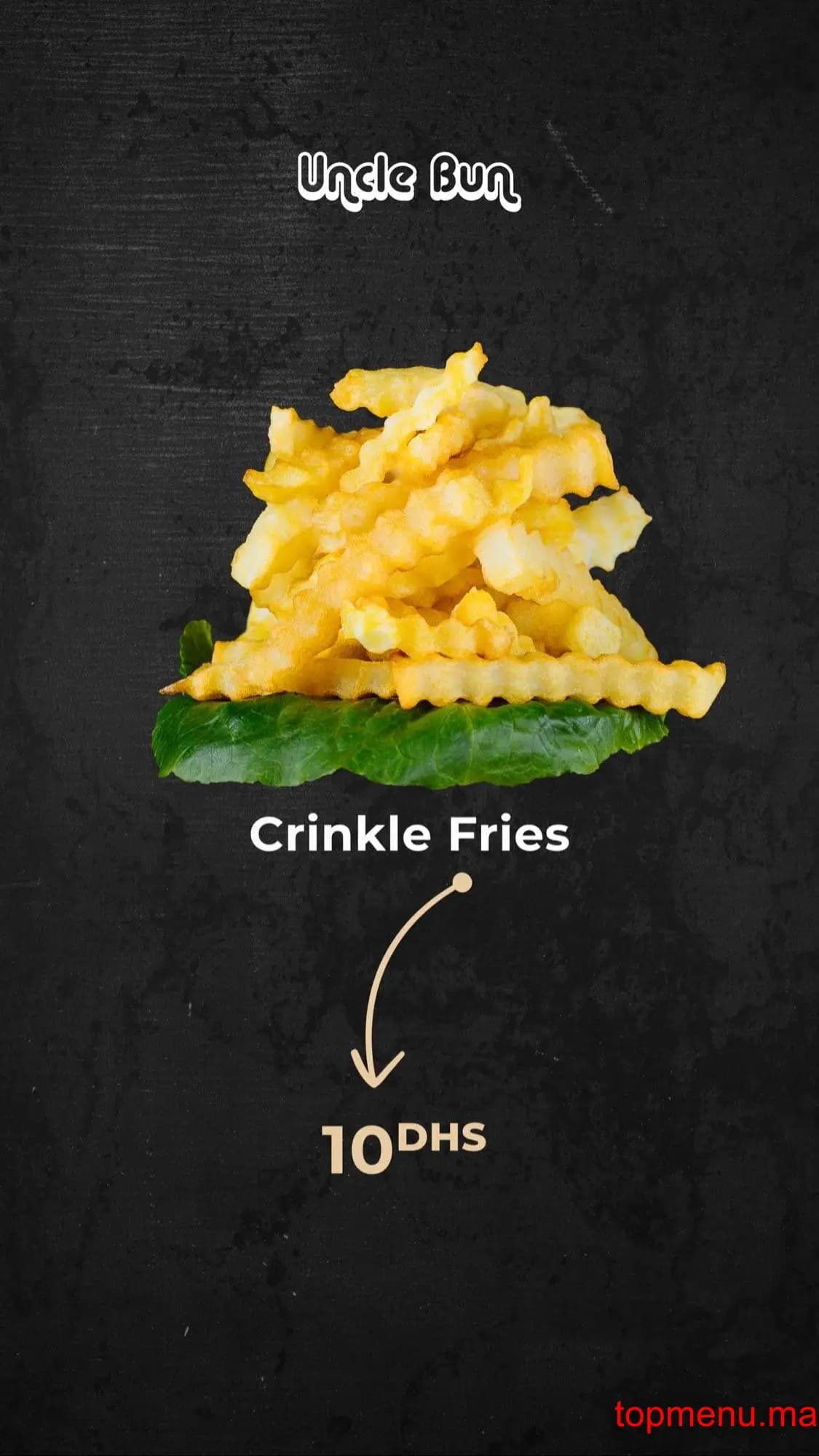 Restaurant Uncle bun Maroc menu page 9 Uncle bun Maroc menu page 9