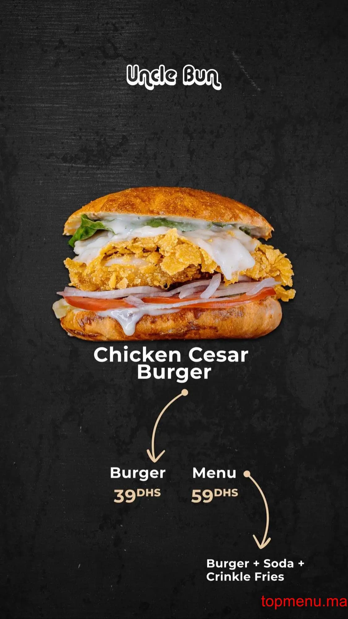 Restaurant Uncle bun Maroc menu page 2 Uncle bun Maroc menu page 2