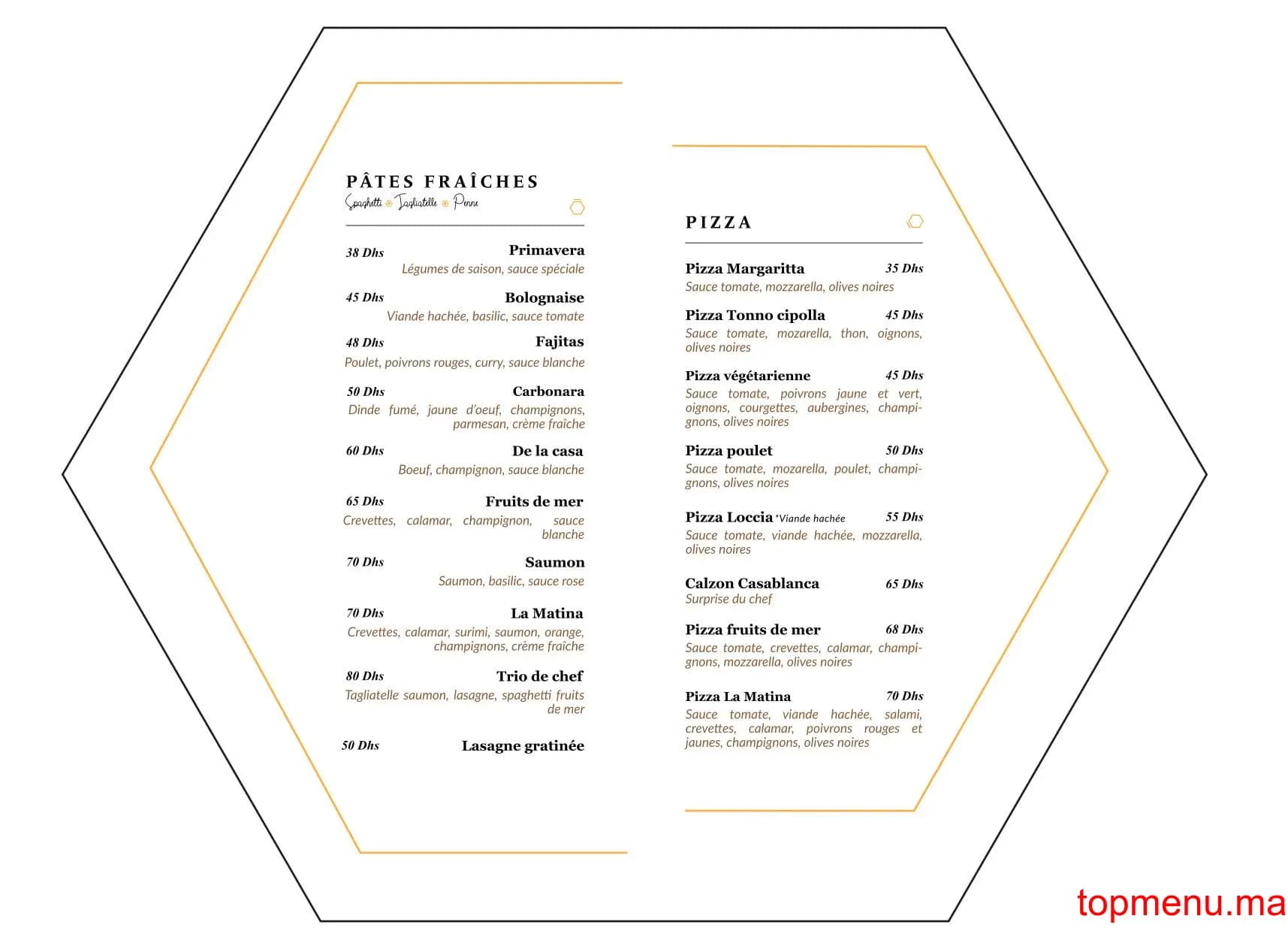 مطعم La Matina قائمة الطعام page 2 La Matina قائمة الطعام page 2