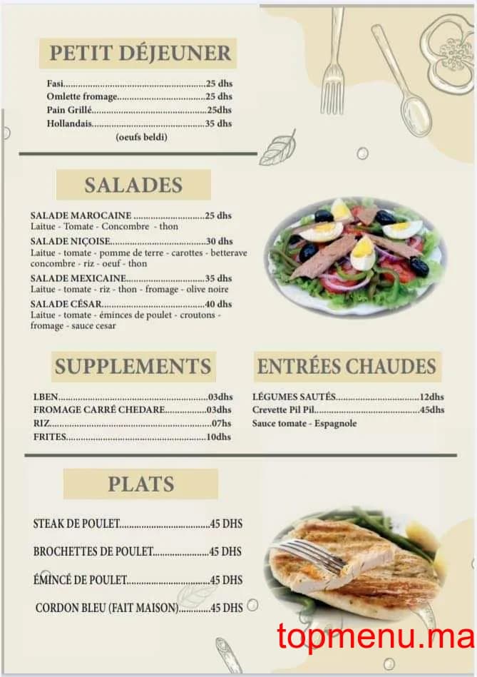 Restaurant Le Lys Barbecue menu page 5 Le Lys Barbecue menu page 5