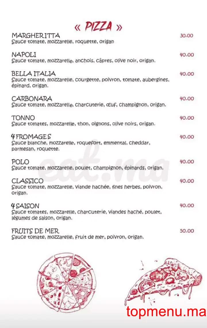 Restaurant La Strada menu page 4 La Strada menu page 4