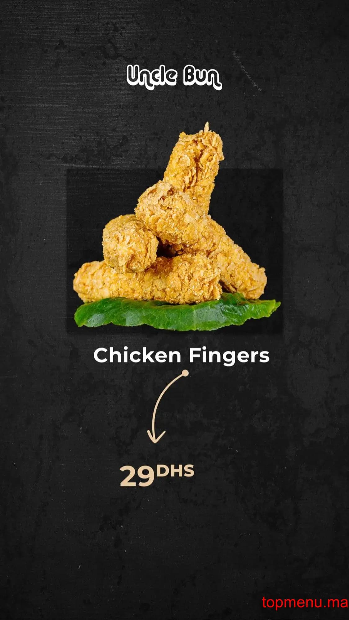 Restaurant Uncle bun Maroc menu page 8 Uncle bun Maroc menu page 8