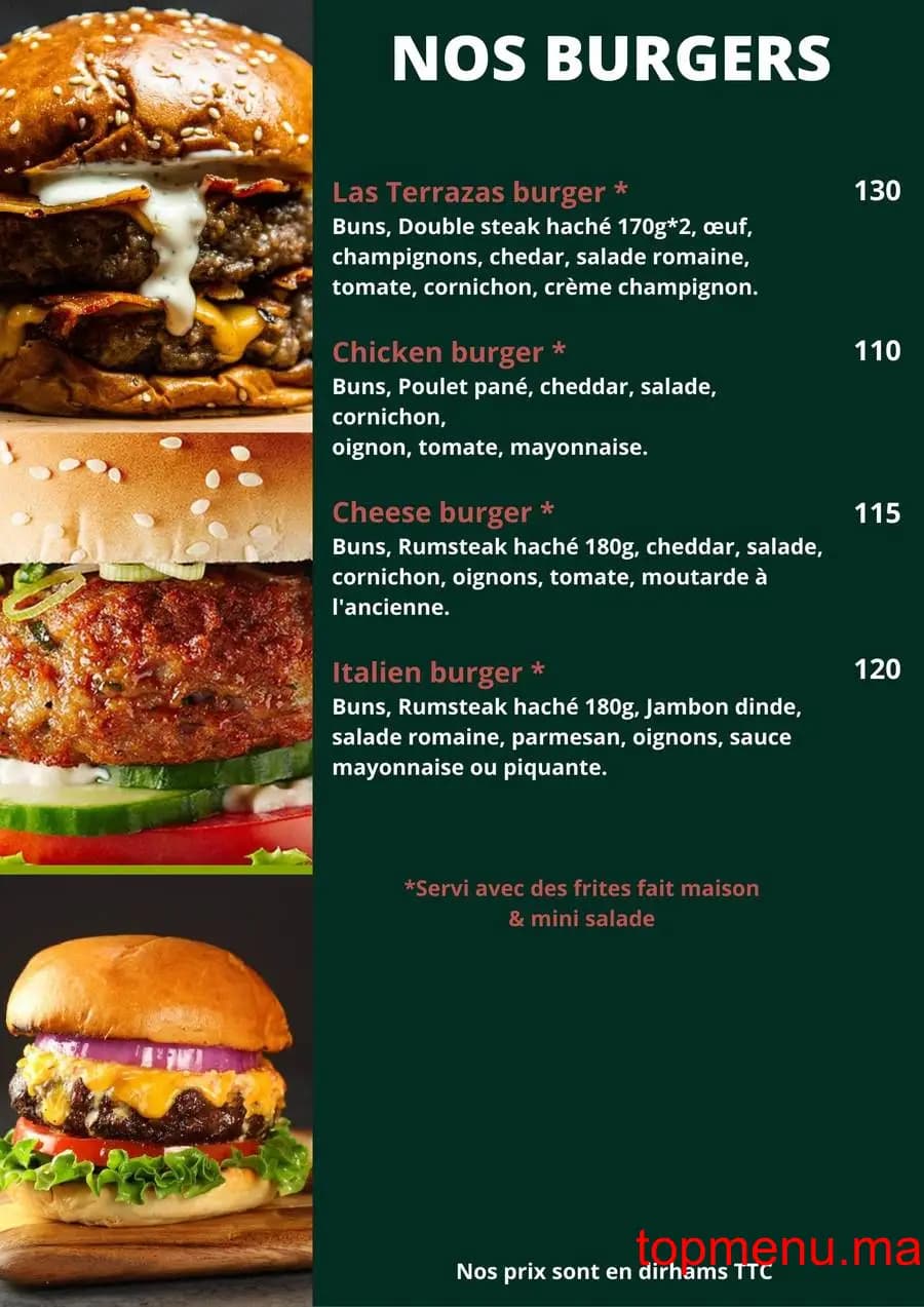 مطعم Las Terrazas de Andalucia قائمة الطعام page 7 Las Terrazas de Andalucia قائمة الطعام page 7