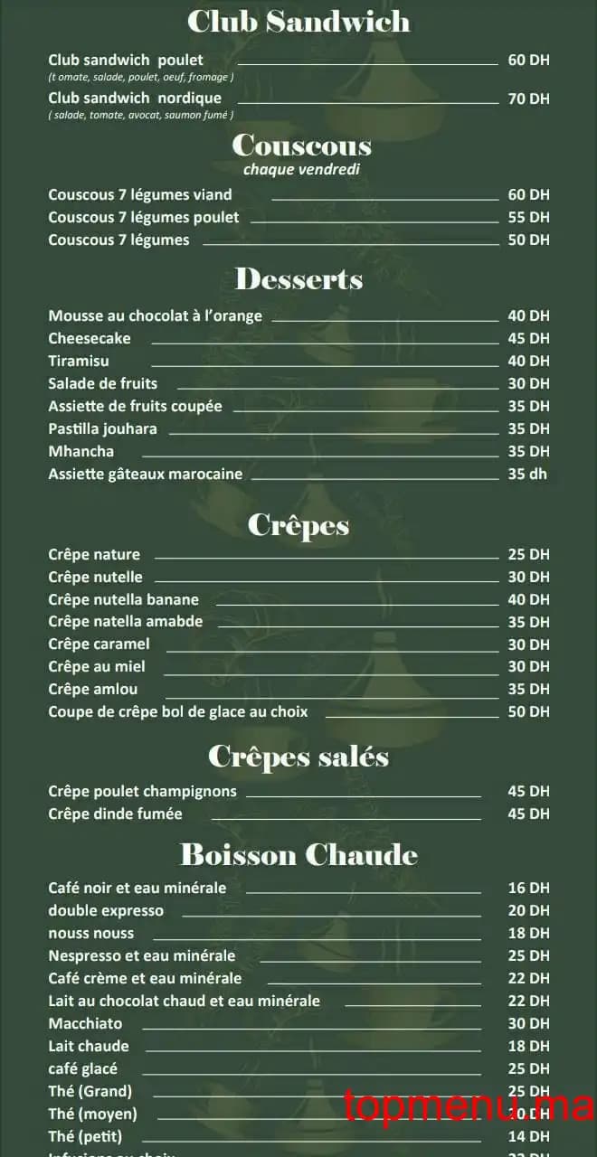 Restaurant Restaurant By Kech menu page 5 Restaurant By Kech menu page 5