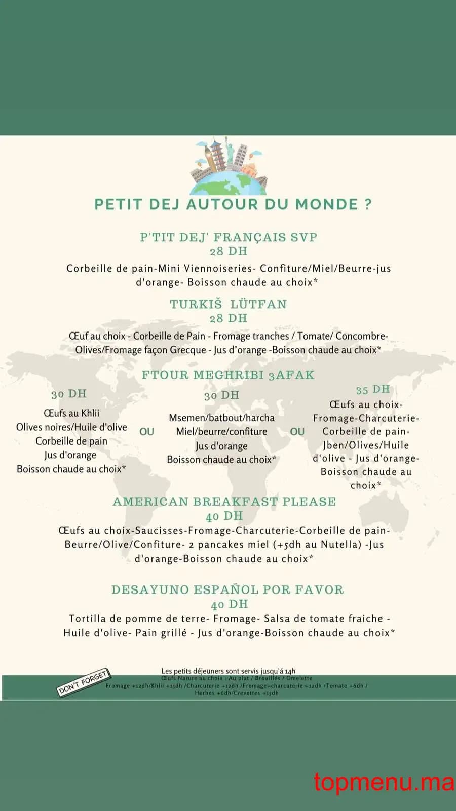 Restaurant Cactus café menu page 1 Cactus café menu page 1