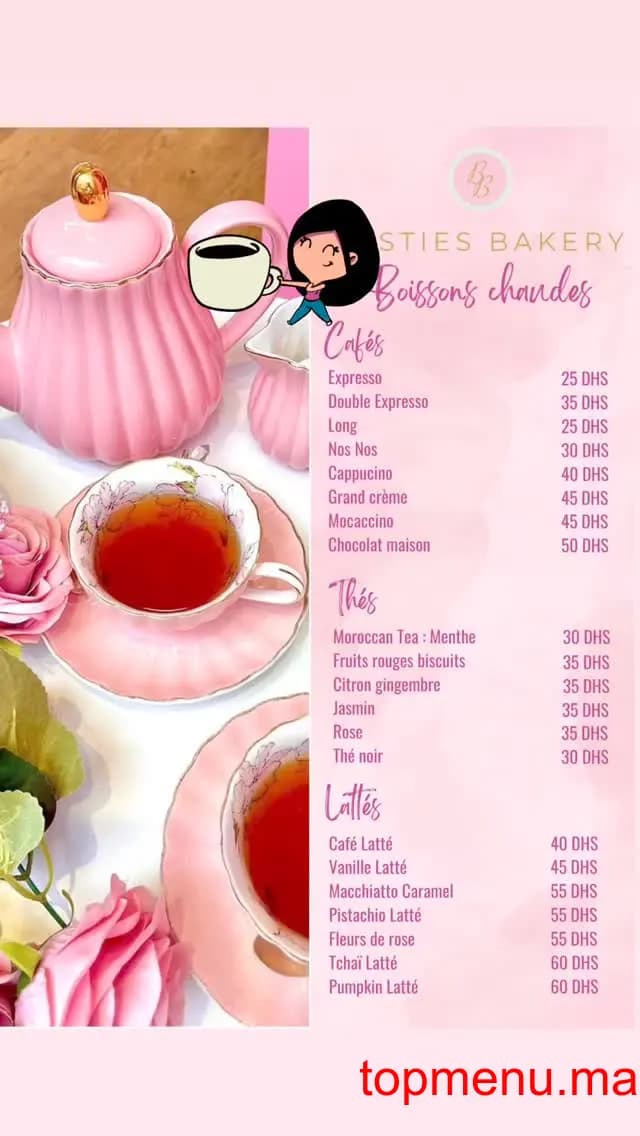 Restaurant Besties Bakery menu page 6 Besties Bakery menu page 6