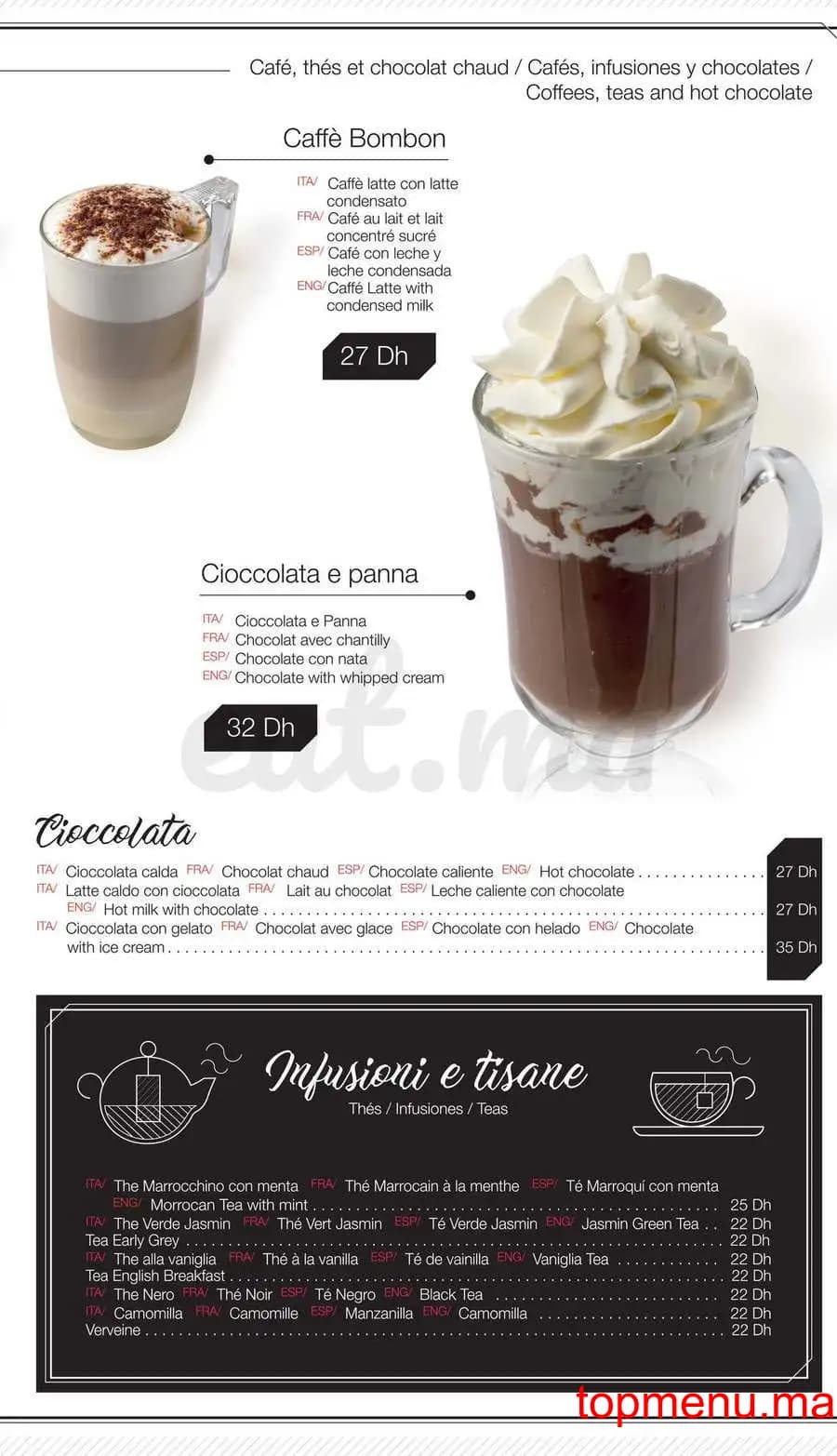 Restaurant Dino Gelati menu page 5 Dino Gelati menu page 5