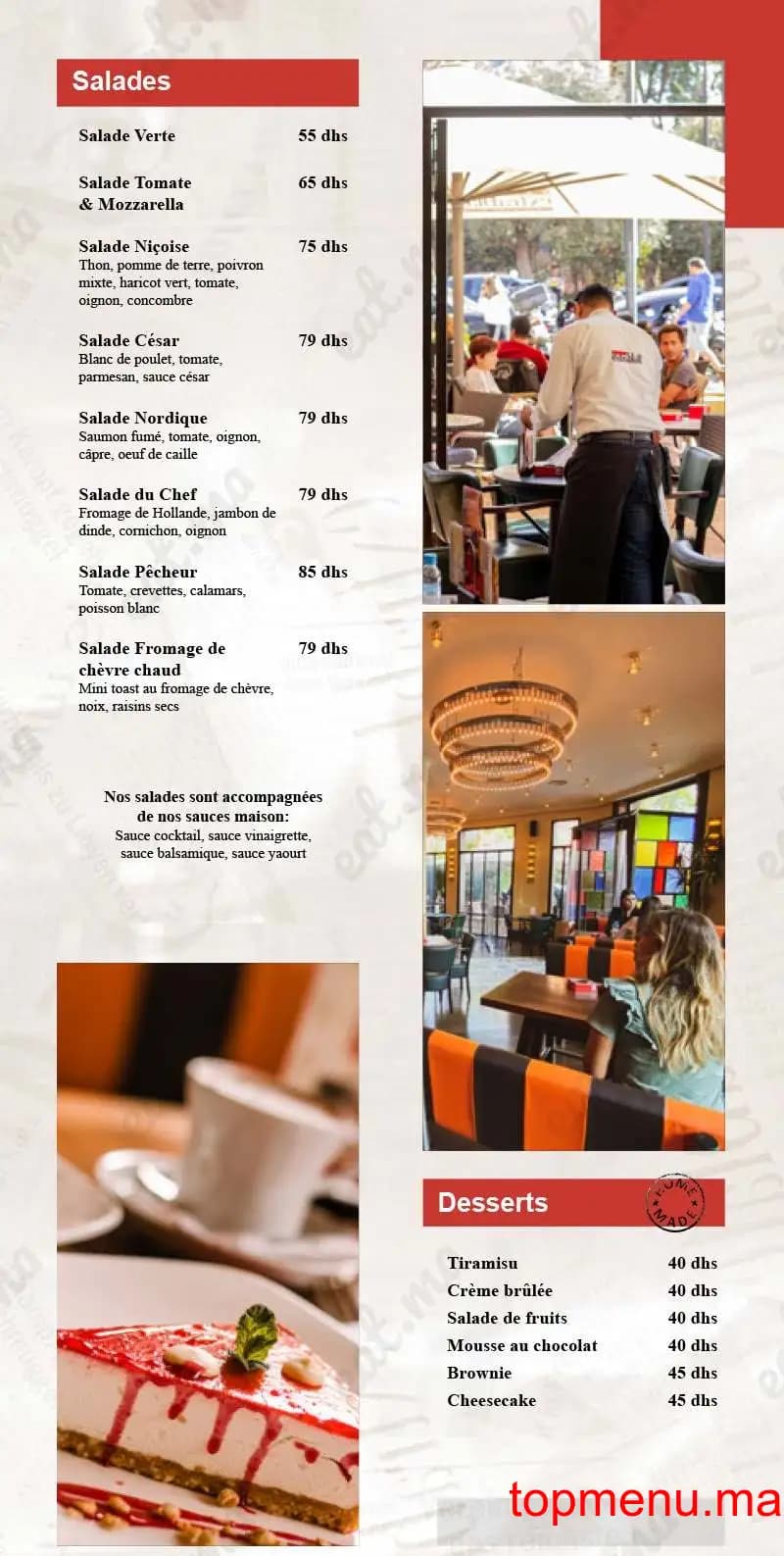 مطعم Extrablatt قائمة الطعام page 4 Extrablatt قائمة الطعام page 4