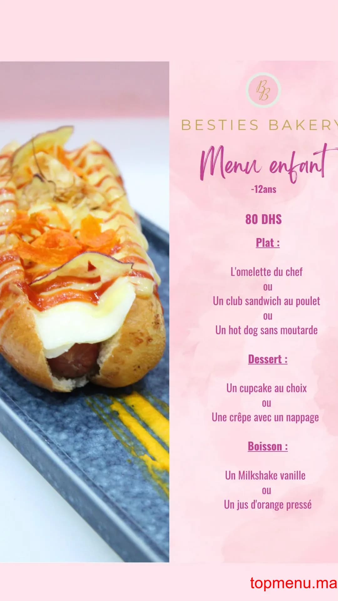 Restaurant Besties Bakery menu page 9 Besties Bakery menu page 9