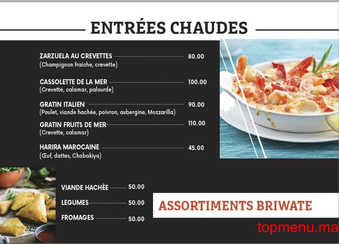 Restaurant 6ÈME CAFE menu page 14 6ÈME CAFE menu page 14