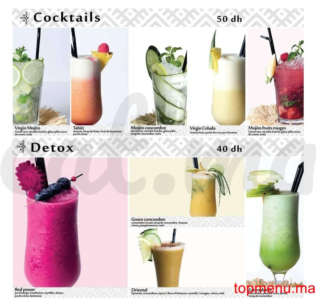 Restaurant Beldi Fusion Kitchen menu page 6 Beldi Fusion Kitchen menu page 6