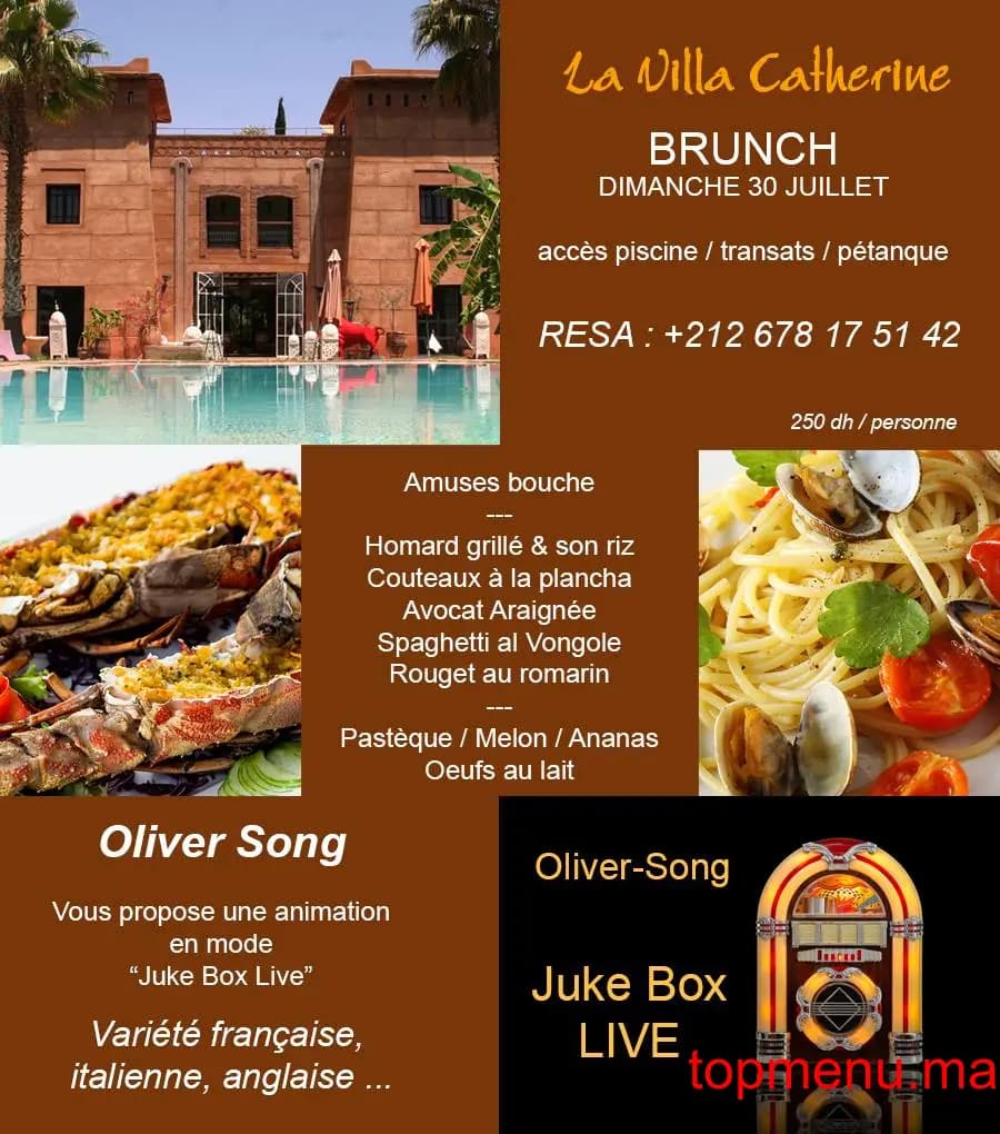 Restaurant Villa Catherine menu page 2 Villa Catherine menu page 2