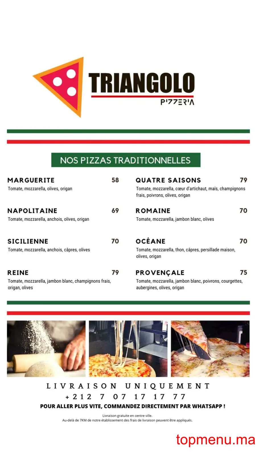 Restaurant Triangolo menu page 6 Triangolo menu page 6