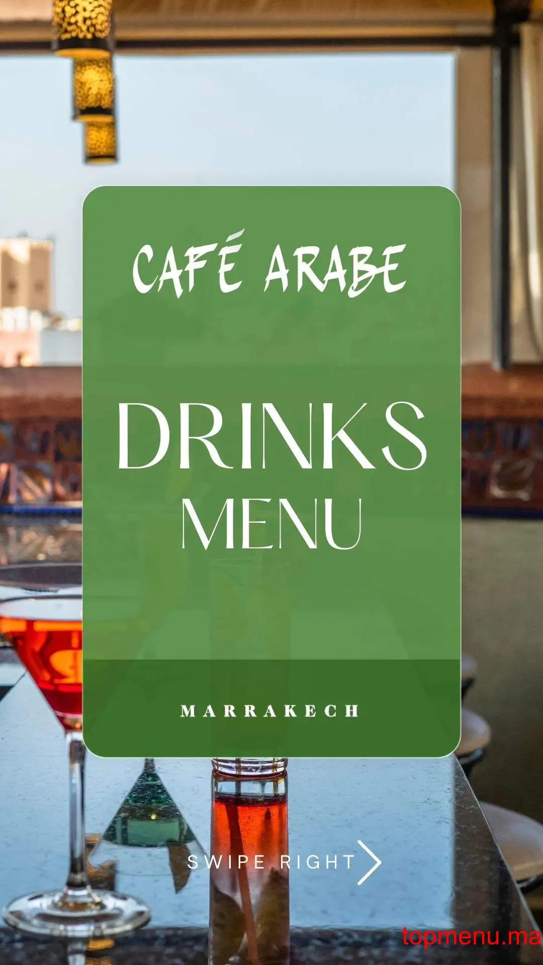 Restaurant Cafe Arabe menu page 9 Cafe Arabe menu page 9