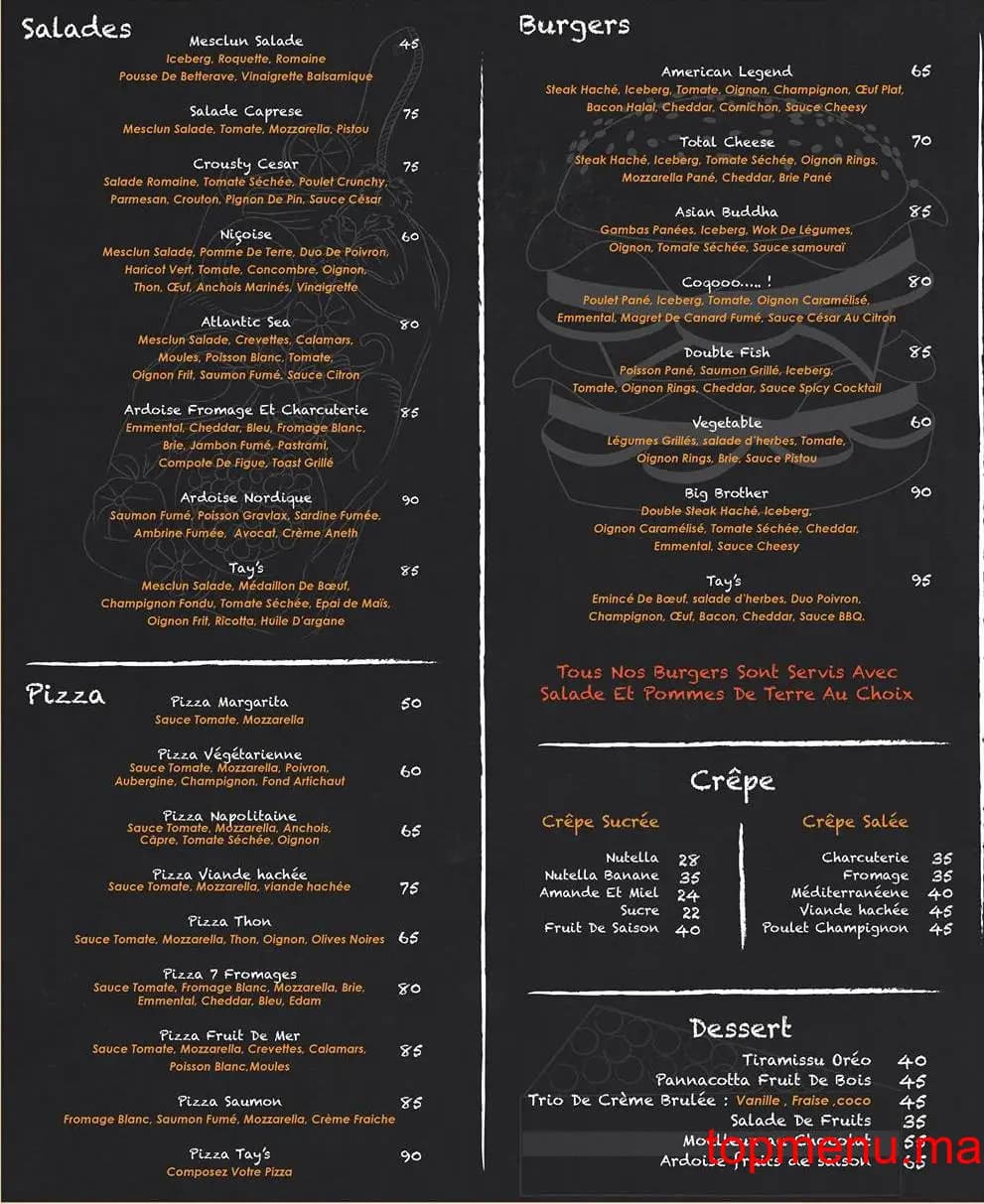Restaurant TAY’S Coffee menu page 2 TAY’S Coffee menu page 2