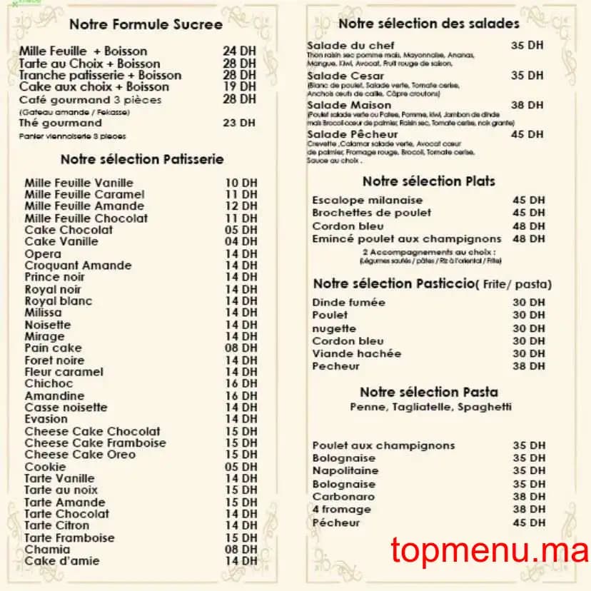 Restaurant La Galette du Chef menu page 3 La Galette du Chef menu page 3