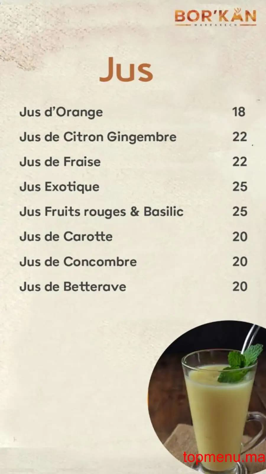 Restaurant Bor’kan menu page 10 Bor’kan menu page 10