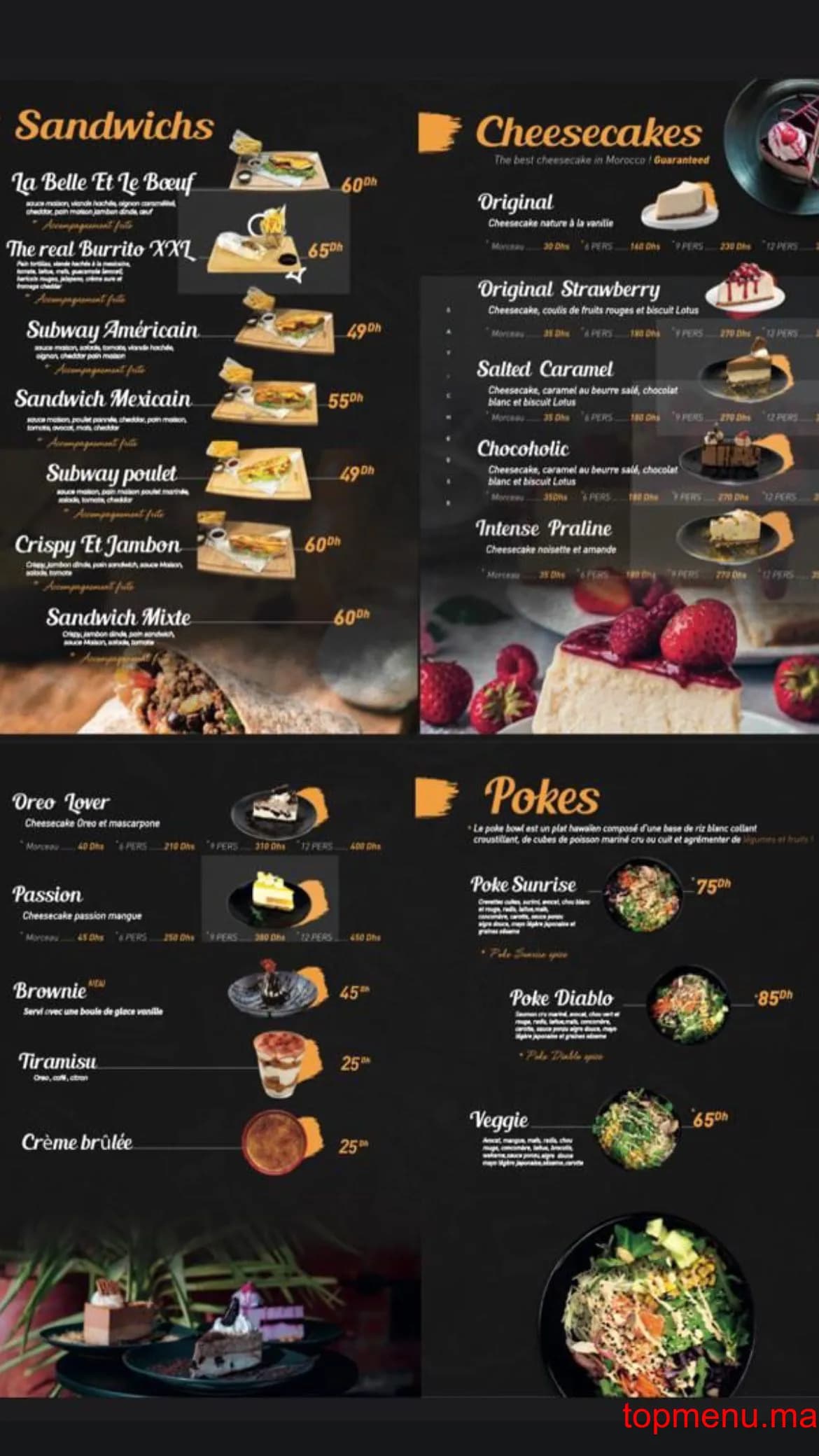 Restaurant Say Cheese menu page 3 Say Cheese menu page 3