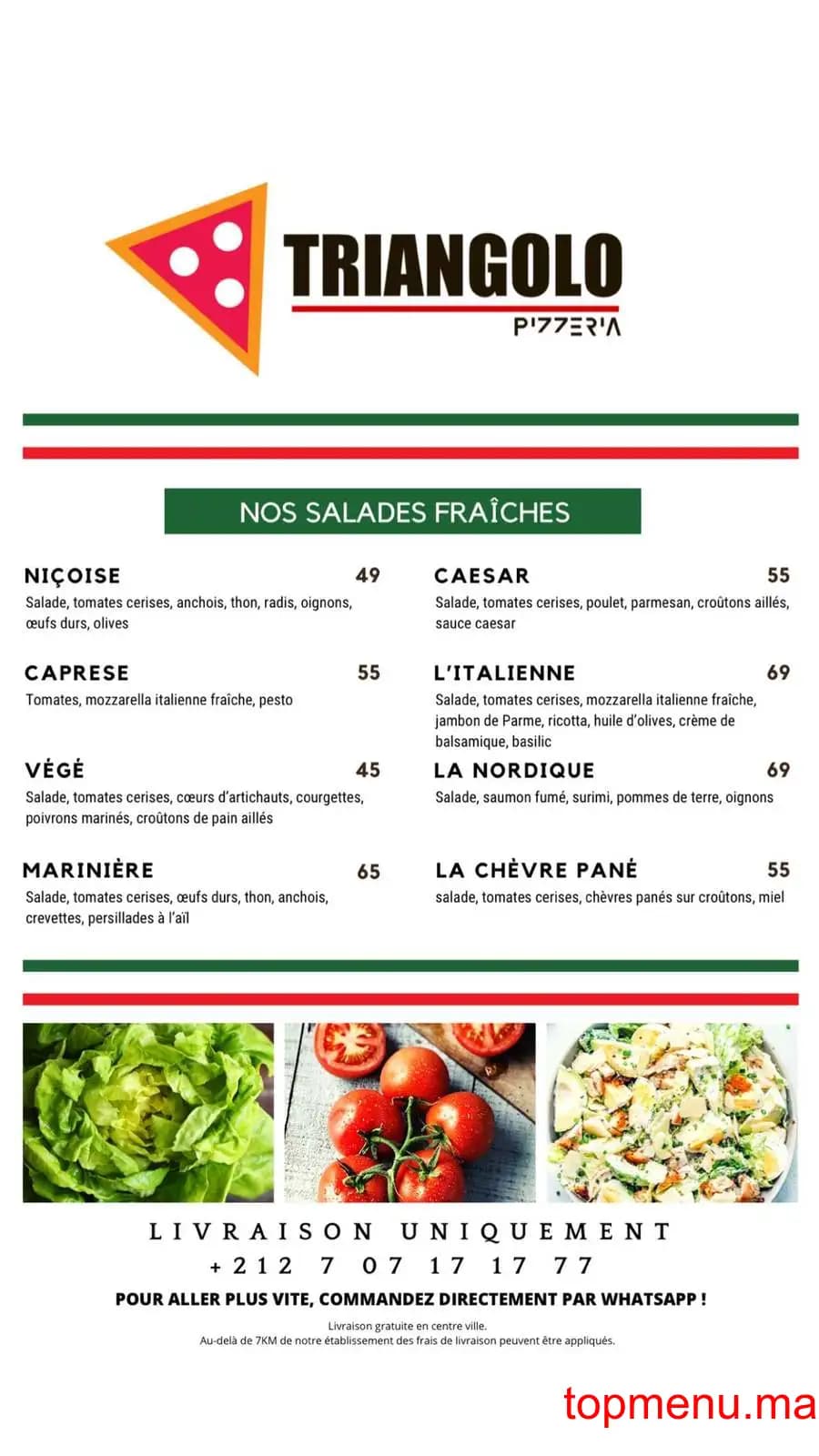 Restaurant Triangolo menu page 2 Triangolo menu page 2