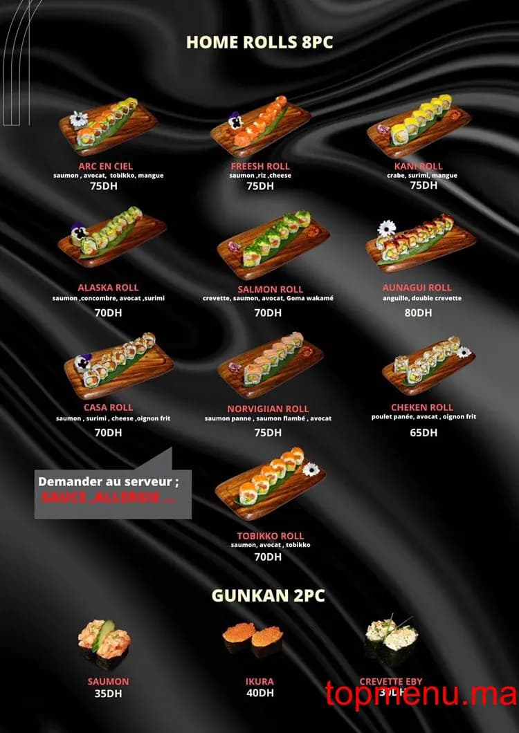 Restaurant IKURA SUSHI menu page 10 IKURA SUSHI menu page 10