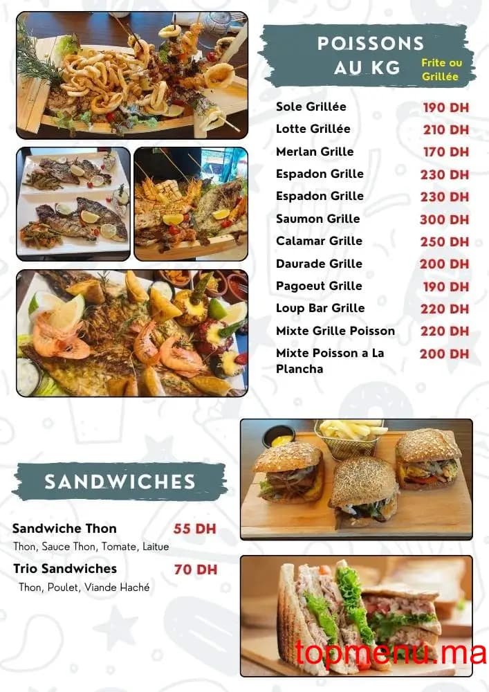 Restaurant Chouf l’Or menu page 6 Chouf l’Or menu page 6