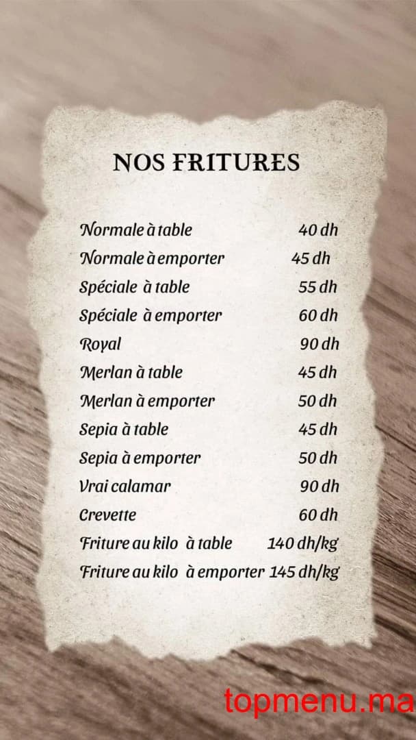 Restaurant Buffet d’Atlas menu page 10 Buffet d’Atlas menu page 10