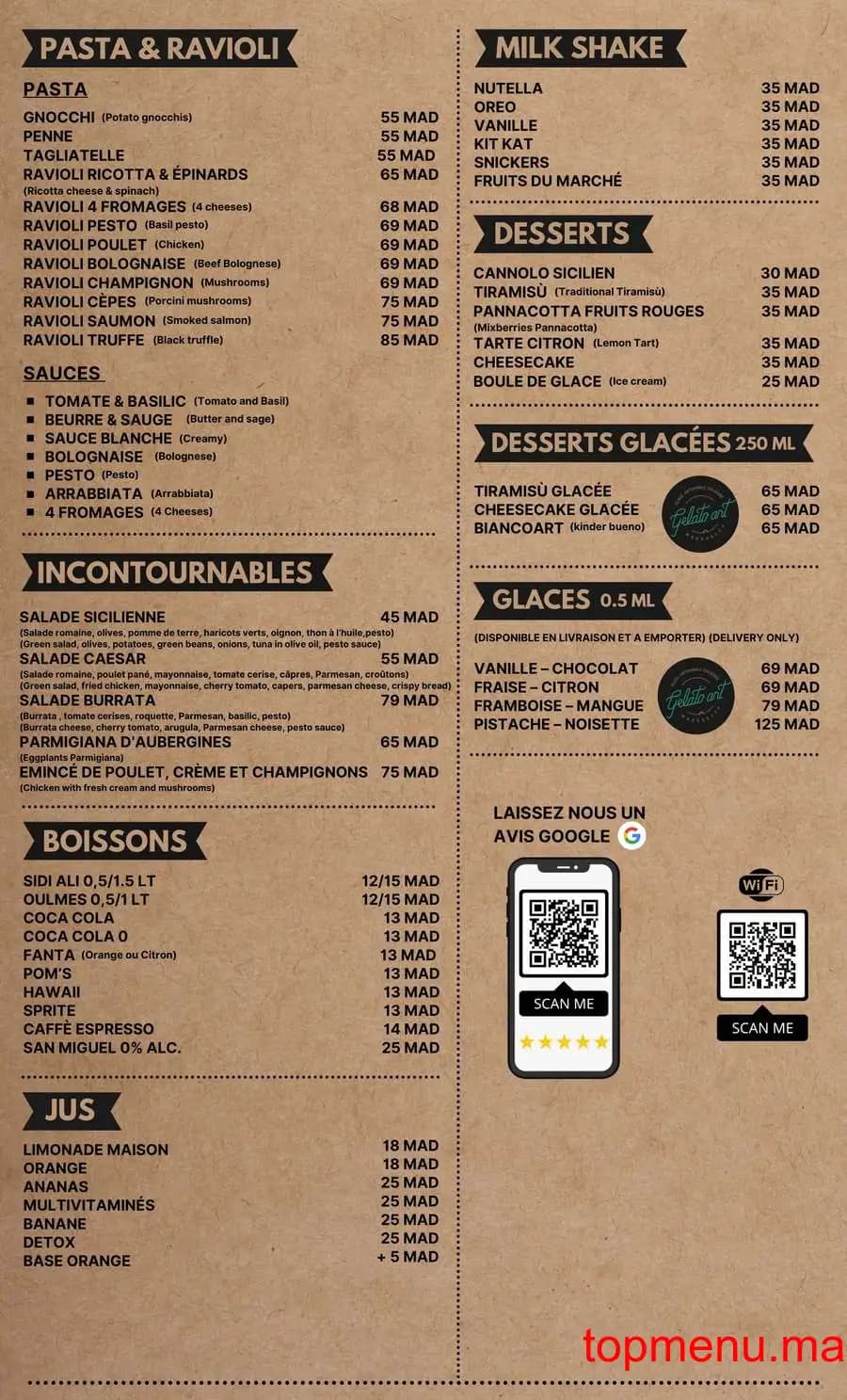 Restaurant Black Pan menu page 2 Black Pan menu page 2
