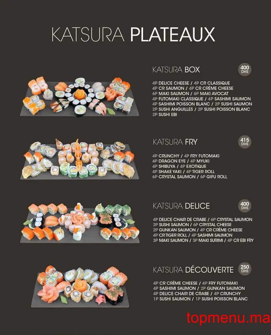 Restaurant Katsura menu page 2 Katsura menu page 2