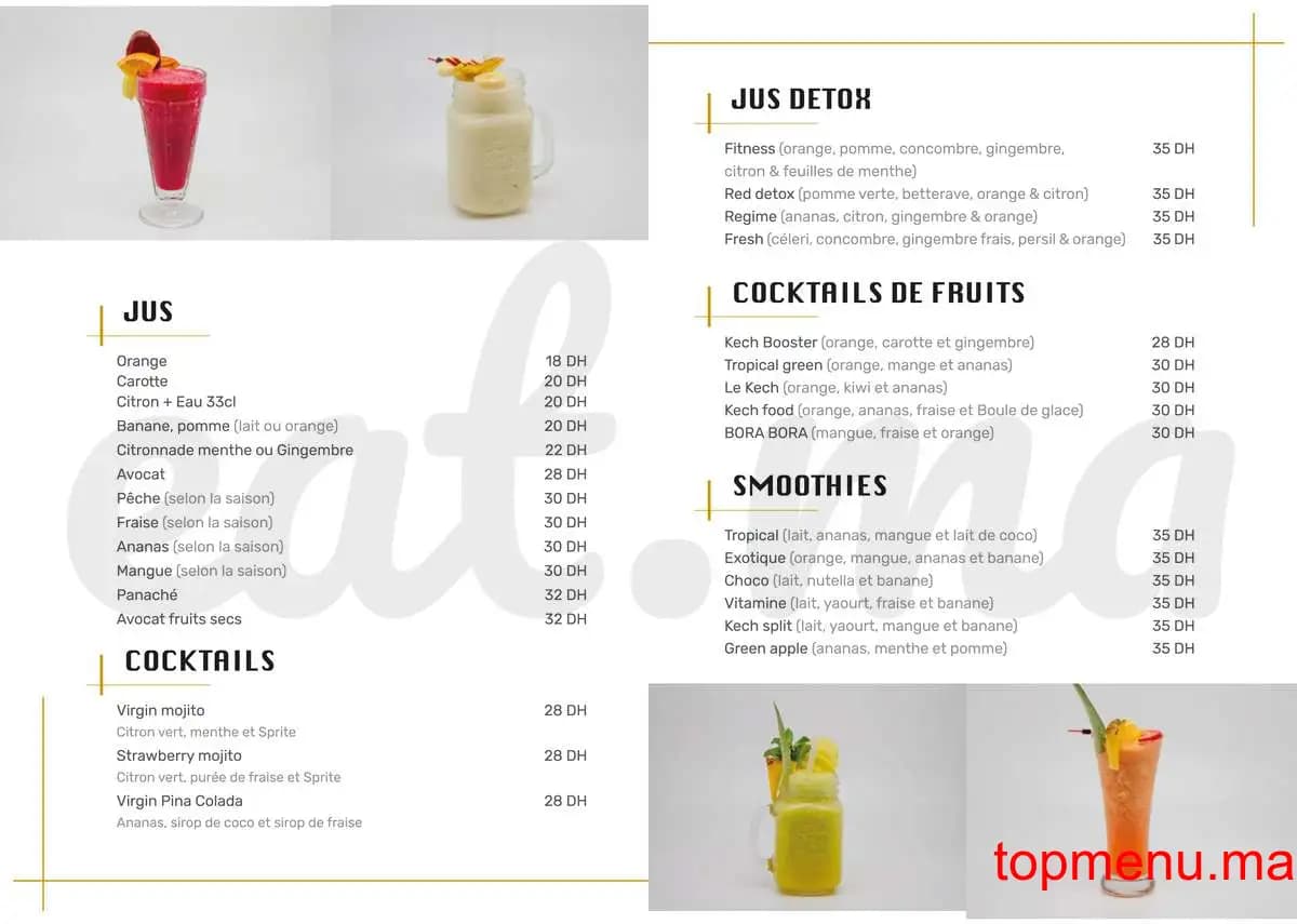 Restaurant Kech Food menu page 6 Kech Food menu page 6