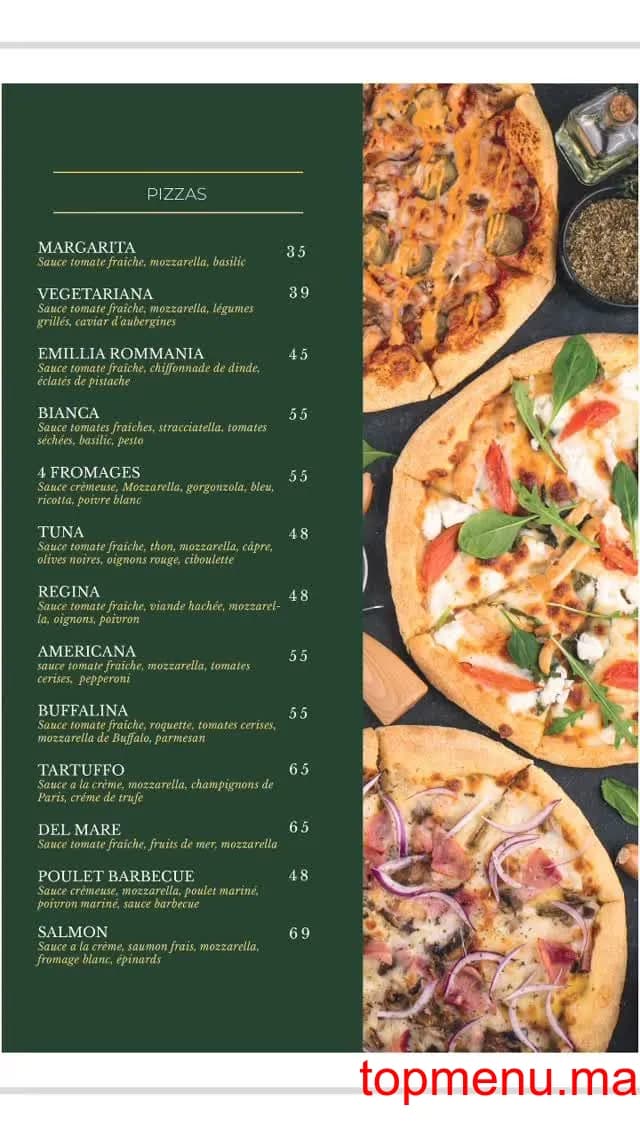 Restaurant Zafferano menu page 6 Zafferano menu page 6