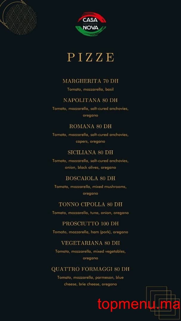 Restaurant Casa Nova menu page 10 Casa Nova menu page 10