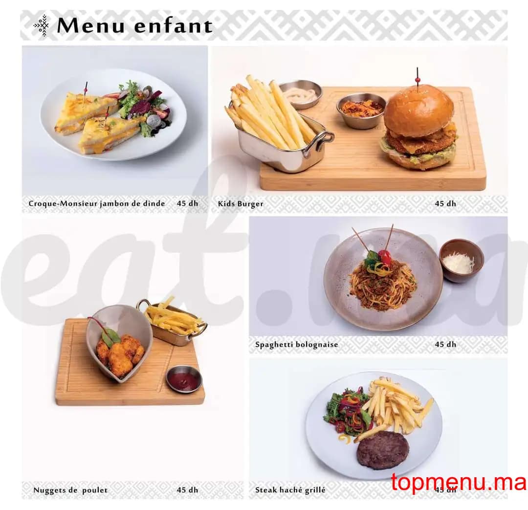 Restaurant Beldi Fusion Kitchen menu page 32 Beldi Fusion Kitchen menu page 32