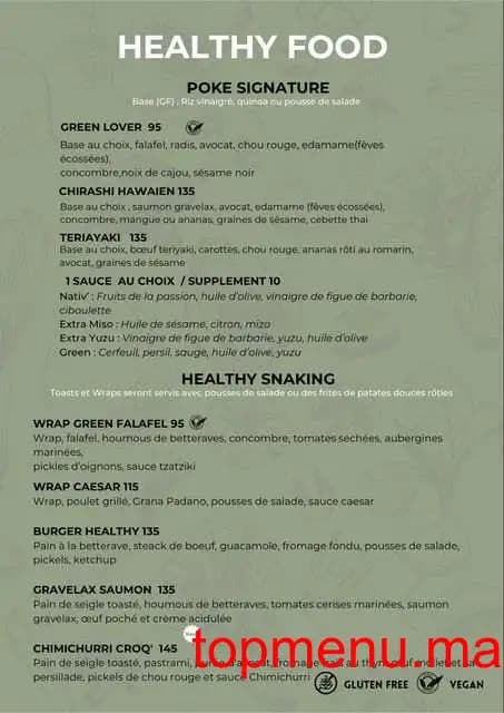 Restaurant Nativ’ Kitchen menu page 3 Nativ’ Kitchen menu page 3