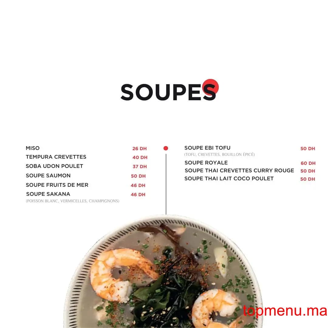 Restaurant Yoka Sushi menu page 1 Yoka Sushi menu page 1