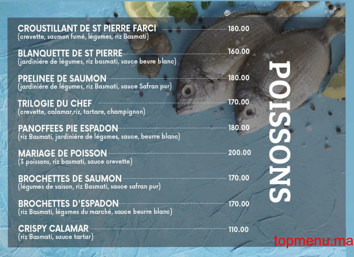 Restaurant 6ÈME CAFE menu page 4 6ÈME CAFE menu page 4