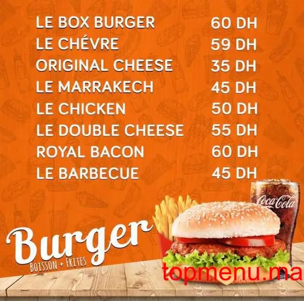 Restaurant Le Box Marrakech menu page 4 Le Box Marrakech menu page 4