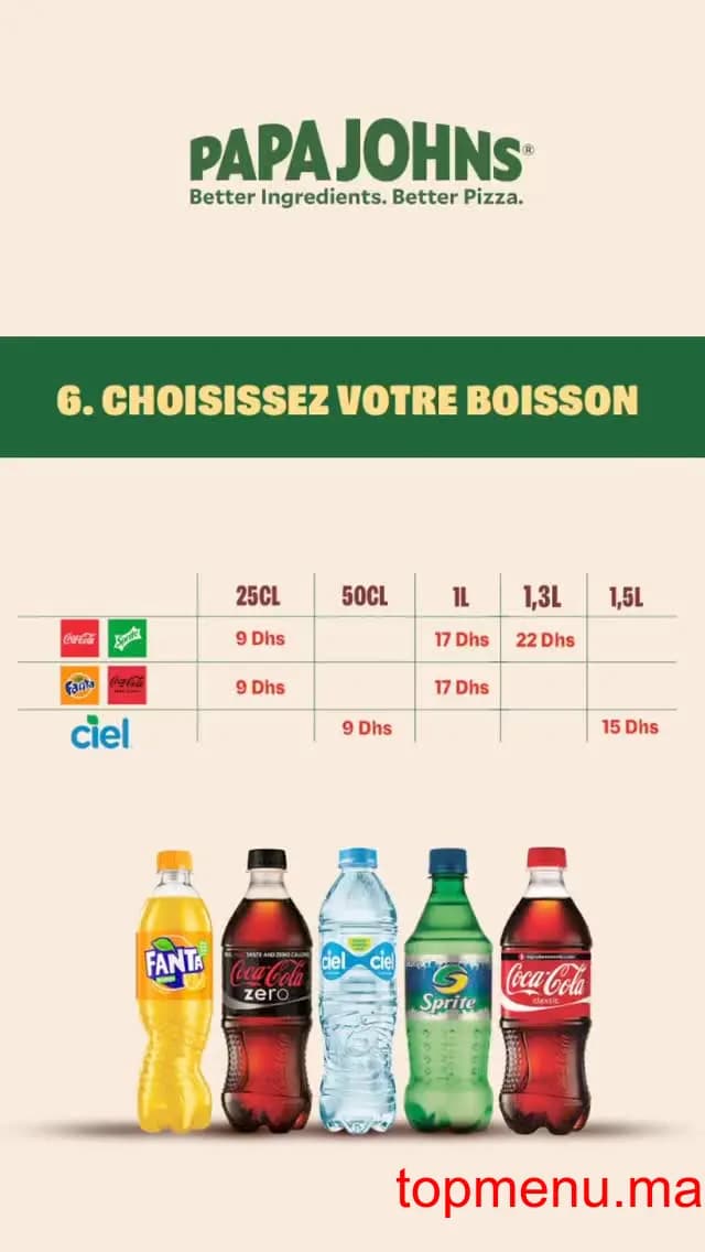 مطعم Papa Johns Menara Mall قائمة الطعام page 9 Papa Johns Menara Mall قائمة الطعام page 9