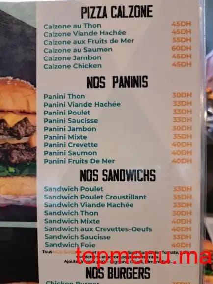 Restaurant Oumnia menu page 5 Oumnia menu page 5