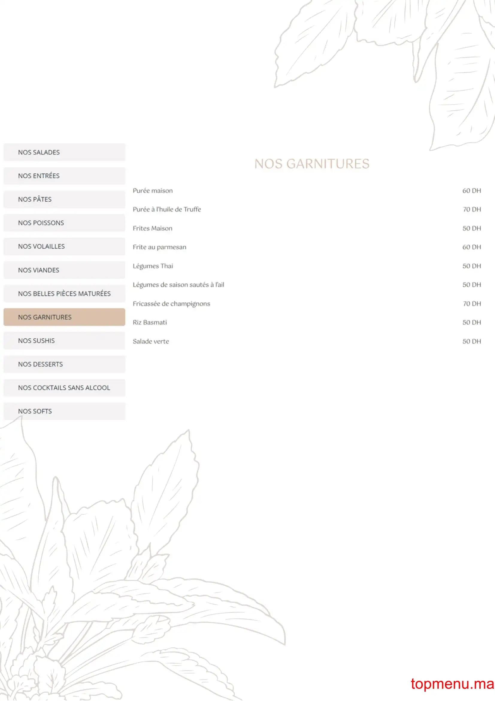 Restaurant Nommos menu page 8 Nommos menu page 8