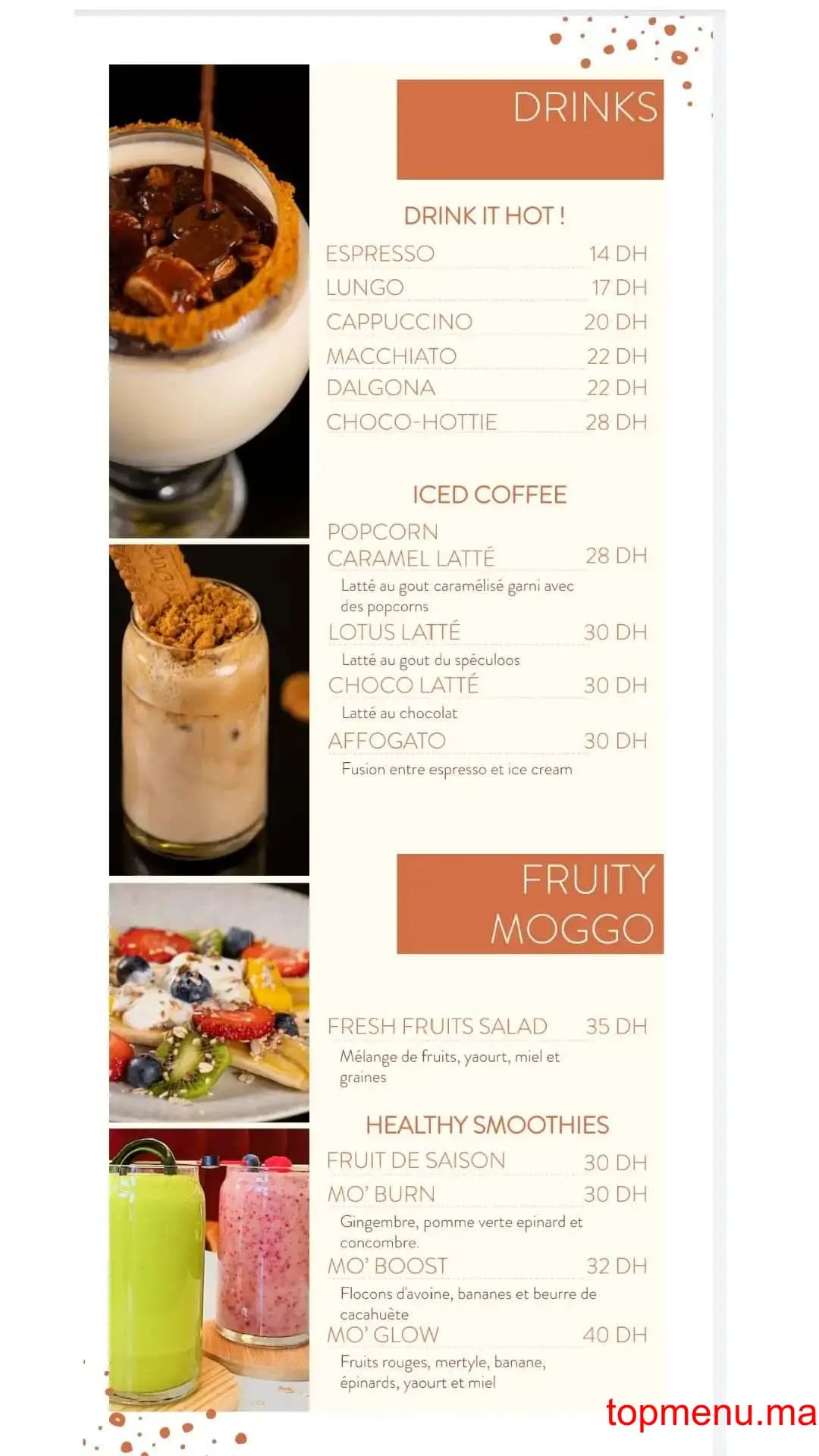 Restaurant Moggo menu page 2 Moggo menu page 2