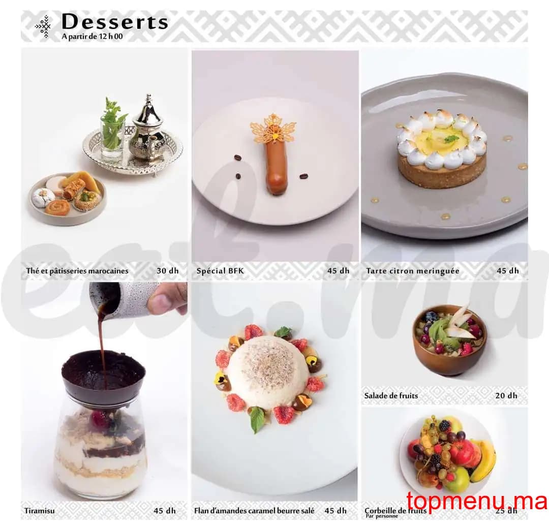 Restaurant Beldi Fusion Kitchen menu page 43 Beldi Fusion Kitchen menu page 43